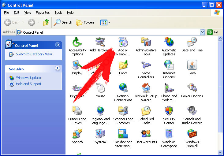 win-xp-control-panel Linkreboot.co.in